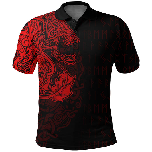 BlueJose Viking Style Polo Shirt - Raven Of Odin - Special Version