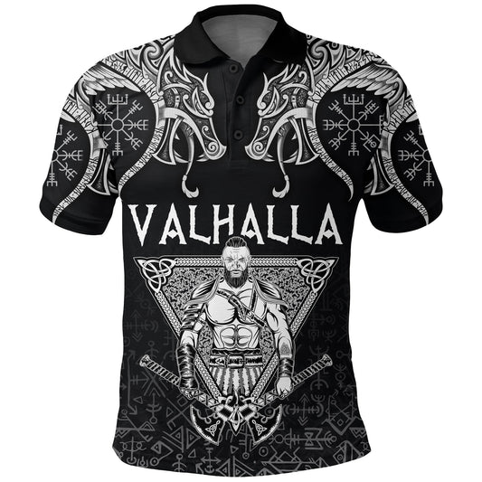 BlueJose Viking Style Polo Shirts Warrior Valhalla and Double Dragon