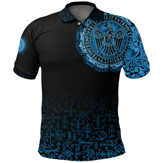 BlueJose Viking Style Polo Shirts - Celtic Raven