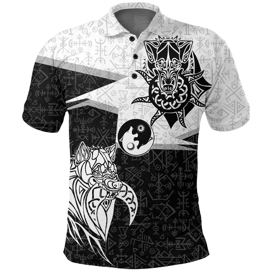 BlueJose Viking Style Polo Shirts- Skoll and Hati New Style