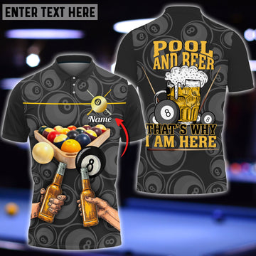 BlueJose Billiard Shirt Pool And Beer 3D All Over Personalized Unisex Shirt