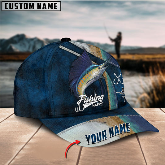 BlueJose Personalized Marlin Fishing Classic Cap