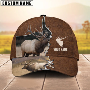 BlueJose Elk Hunting Camouflage Personalized Cap