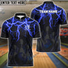 BlueJose Bowling And Pins Thunder Storm Pattern Customized Name 3D Shirt (4 Colors)