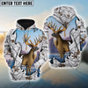 BlueJose Personalized Deer Hunting 3D Hoodie (3 Colors)