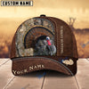 BlueJose Turkey Hunting Leather Pattern Personalized Name Cap