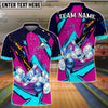 BlueJoses Bowling Ball And Pins Winner Personalized Name, Team Name Unisex Shirt (Copy)