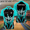 BlueJoses Bowling And Pins Mech Warrior Customized Name, Team Name 3D Shirt (5 Colors)