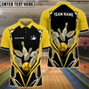 BlueJoses Bowling And Pins Mech Warrior Customized Name, Team Name 3D Shirt (5 Colors)