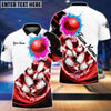 BlueJoses Bowling Strike Paint Color Personalized Name, Team Name 3D Shirt, Personalized Shirts For Bowling Players