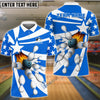 BlueJose Bowling And Pins Star Pattern Customized Name 3D Shirt (5 Colors)