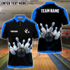 BlueJose Bowling And Pins Classic Pattern Customized Name 3D Shirt (4 Colors)