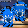 BlueJoses Bowling And Pins Light And Shadow Customized Name 3D Shirt (4 Colors)