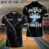 BlueJose Bowling And Pins I Beat People Customized Name, Team Name 3D Shirt (4 Colors)
