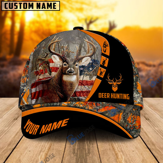 BlueJose Premium Personalized Deer Hunting 3D Cap (5 Colors)