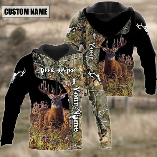 BlueJose Custom Name Deer Hunting 3D Design All Over Printed