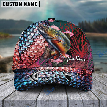 BlueJose Personalized Trout Fishing Colorful Cap