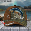 BlueJose Fishing Leather Pattern Personalized Cap (13 Breeds)