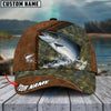 BlueJose Fishing Leather Pattern Personalized Cap (Bass, Striped Bass, Catfish, Trout, Crappie, Salmon, Walleye, Pike)