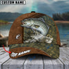 BlueJose Fishing Leather Pattern Personalized Cap (Bass, Striped Bass, Catfish, Trout, Crappie, Salmon, Walleye, Pike)