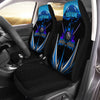 BlueJose 8 Ball Billiard Blue Personalized Name Car Seat Covers Universal Fit (2Pcs)