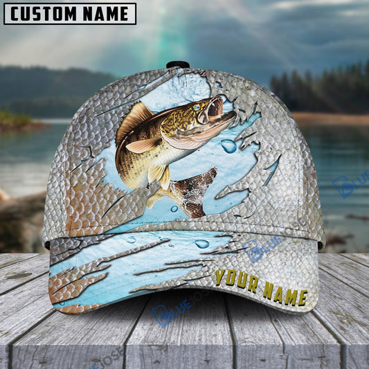 BlueJose Walleye Fish Cool Fishing Personalized Cap