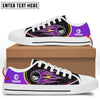 BlueJose Purple Billiard Personalized Name Low Top Shoes