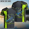 BlueJose Personalized Catfish Fishing Green Line Sport Jersey Fishing Shirts