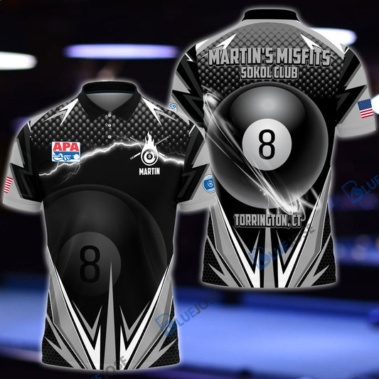 BlueJose Billiards Personalized Shirt For Martin Wilson