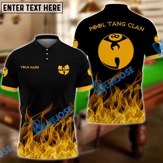 BlueJose Billiards Cue Tang Clan Personalized Name Shirt