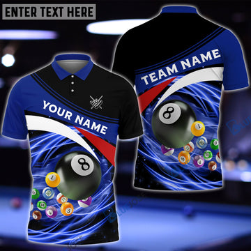 BlueJose Billiards Blue Awesome Personalized Name, Team Name Unisex Shirt