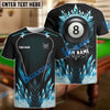 BlueJose Billiards 8-Ball Stone Personalized Name, Team Name Shirt