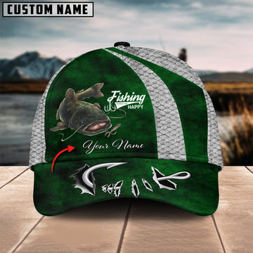 BlueJose Personalized Catfish Fishing Hook Cap