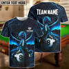 BlueJose Billiards Blue Dragon Personalized Name, Team Name Unisex Shirt