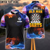 BlueJose Never Underestimate An Old Man Who Play Darts Personalized Name 3D Shirt