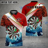 BlueJose Darts Ocean Waves Tattoo Pattern Personalized Name, Team Name 3D Shirt (4 Colors)