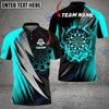 BlueJose Darts Thunder Fang Flame Personalized Name, Team Name 3D Shirt (4 Colors)