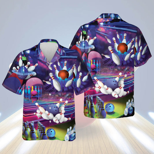 BlueJose Funny Bowling Hawaiian Shirt