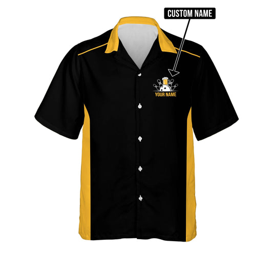 BlueJose Our Drinking Team Has A Bowling Problem Personalized Name Hawaiian Shirt