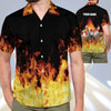 BlueJoses Bowling Flame Personalized Name Hawaiian Shirt