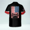 BlueJose USA Bowling Flag Personalized Name Hawaiian Shirt
