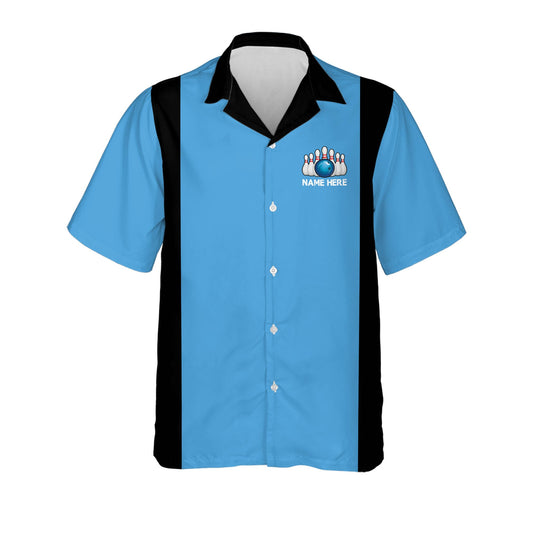 BlueJose Retro Vintage Bowling Personalized Name Hawaiian Shirt