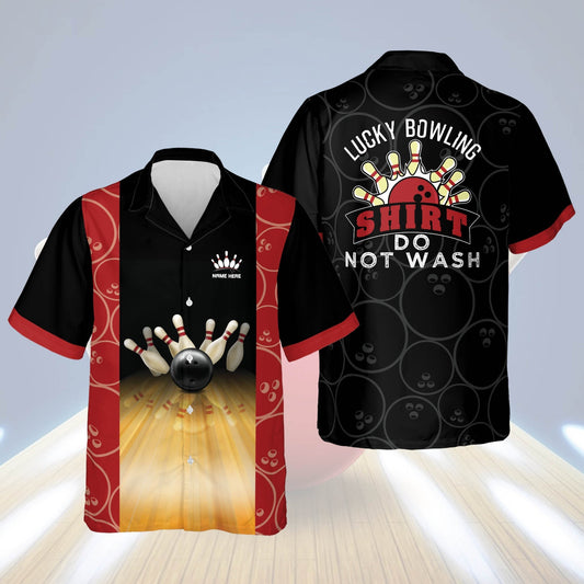 BlueJose Lucky Bowling Shirt Do Not Wash Personalized Name Hawaiian Shirt
