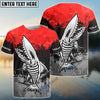 BlueJose Red Men's Skeleton Fish Custom Name 3D Shirt