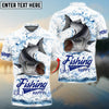 BlueJose Customize Name Striped Bass Fishing 3D Shirts