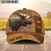 BlueJose Moose Hunting Brown Personalized Cap