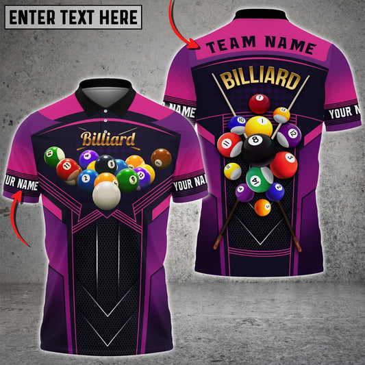 BlueJose Personalized Billiard Ball Team Polo Shirt