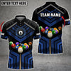 BlueJose Billiards Colourful Personalized Name & Team Name Polo Shirt (8 Colors)