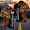 BlueJose Darts Power Tiger Multicolor Options Personalized Name Shirt (5 Colors)