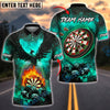 BlueJose Darts Phoenix Flame Customized Name, Team Name 3D Shirt (4 Colors)